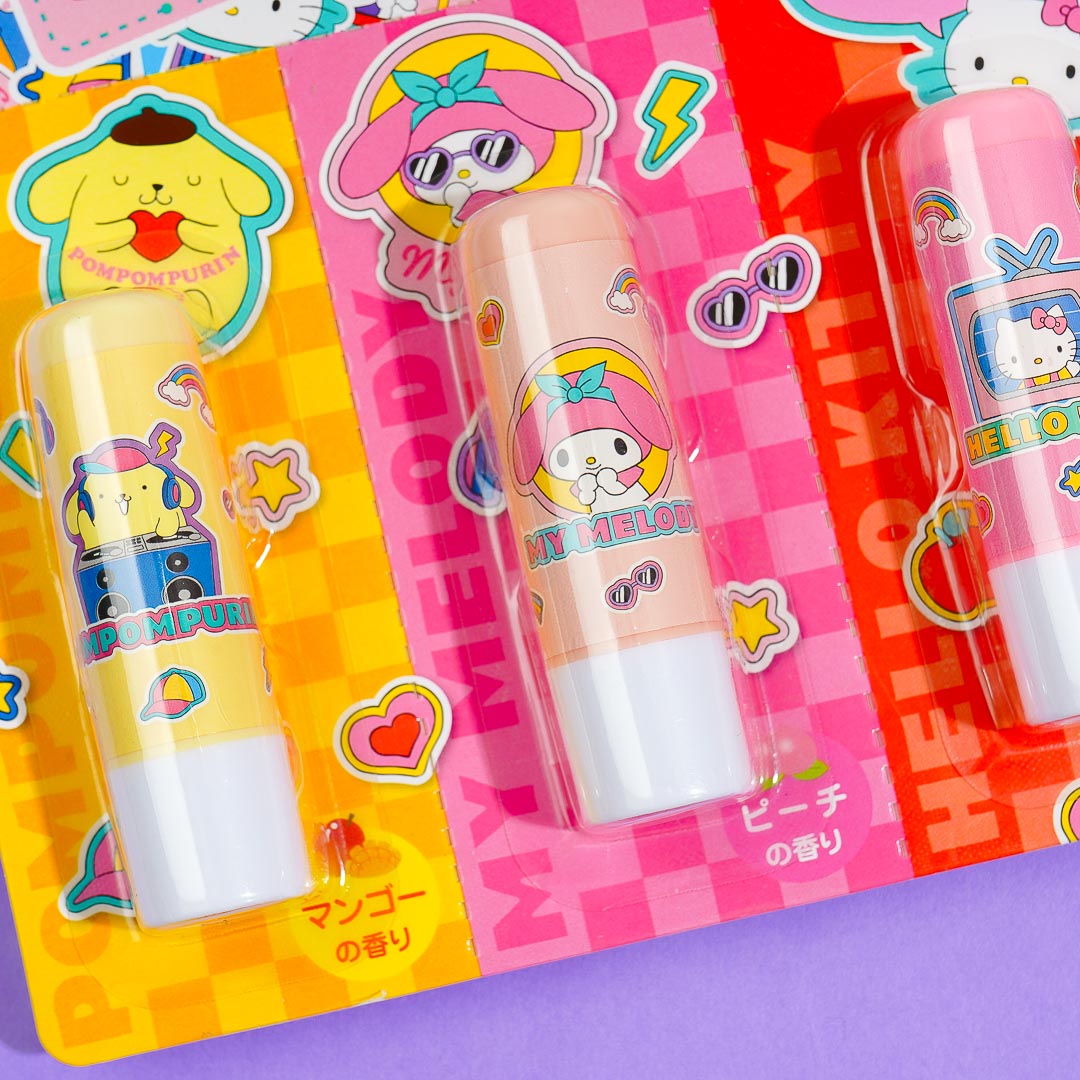 Sanrio Characters Fruity Lip Balm Set - 5 pcs