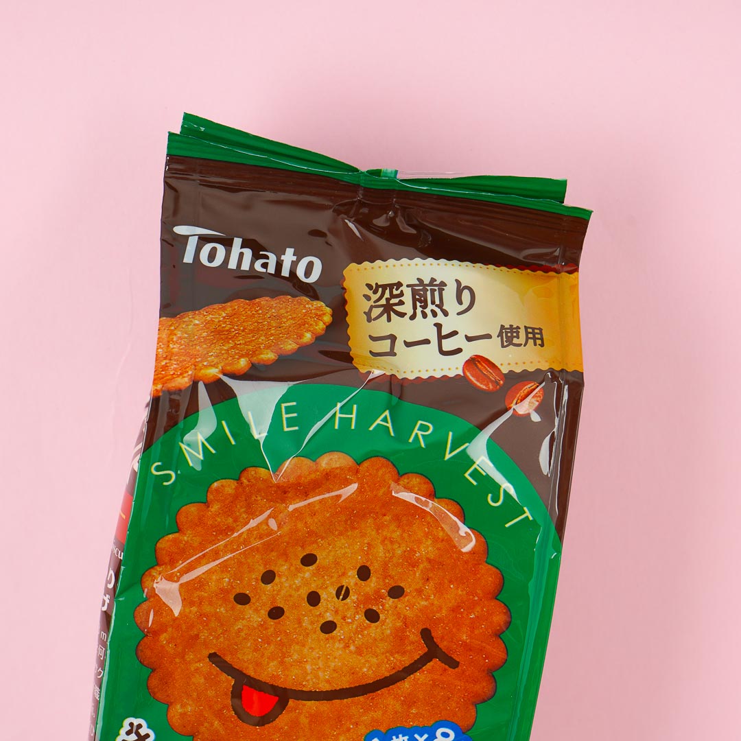 Tohato Smile Harvest Super Thin Biscuit Bags - Deep Roasted Coffee
