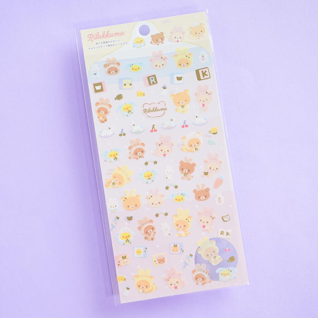 Rilakkuma Bunny Baby Stickers