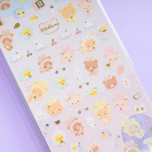 Rilakkuma Bunny Baby Stickers