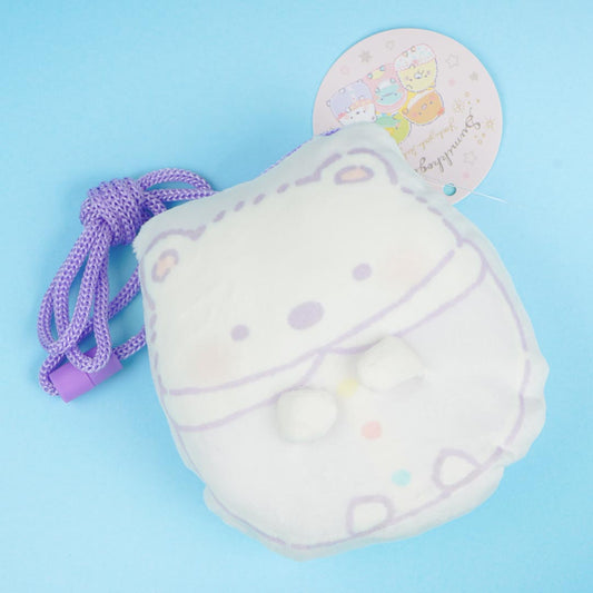 Sumikko Gurashi Plush Neck Pouch - Shirokuma