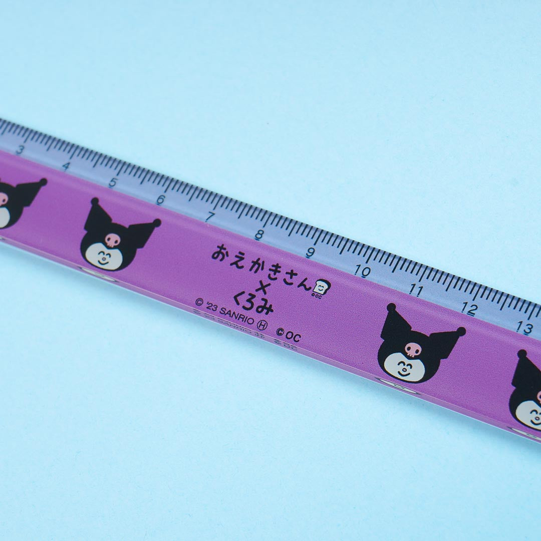 Kuromi x Oekaki-San Happy Doodle Ruler