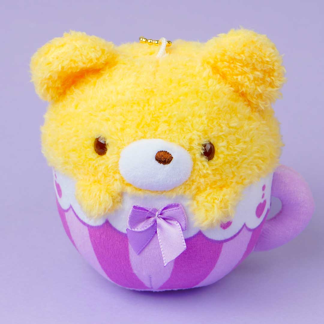 Tea Time Bear Round Tea Cup Plushie Charm - Mini
