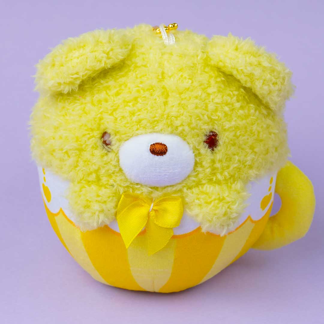 Tea Time Bear Round Tea Cup Plushie Charm - Mini