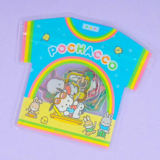 Pochacco Summer T-Shirt Case Sticker Set