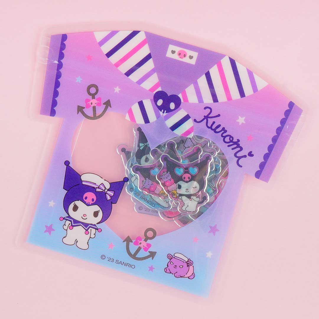 Kuromi Summer T-Shirt Case Sticker Set