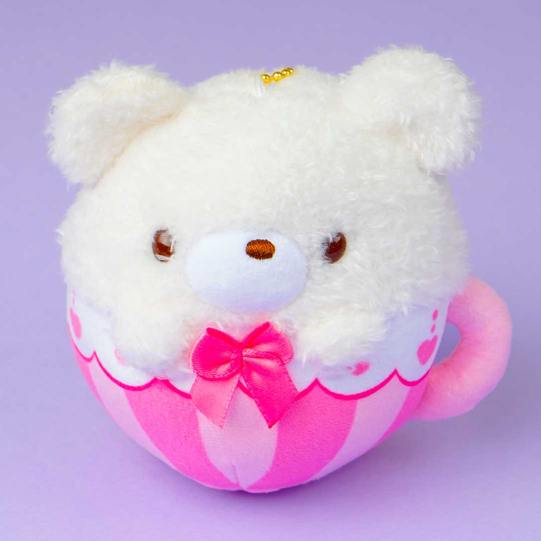 Tea Time Bear Round Tea Cup Plushie Charm - Mini