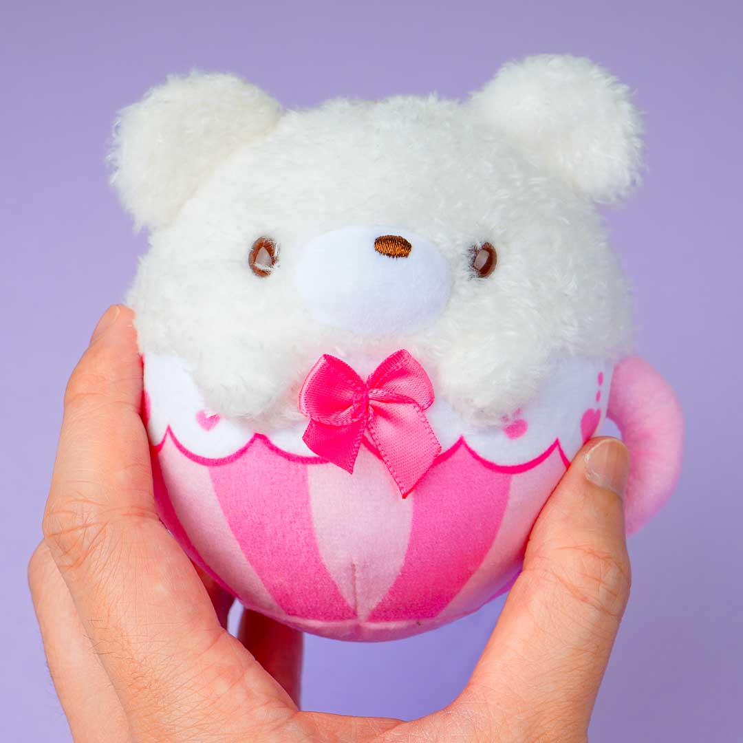 Tea Time Bear Round Tea Cup Plushie Charm - Mini