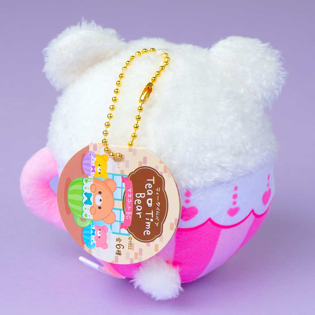 Tea Time Bear Round Tea Cup Plushie Charm - Mini