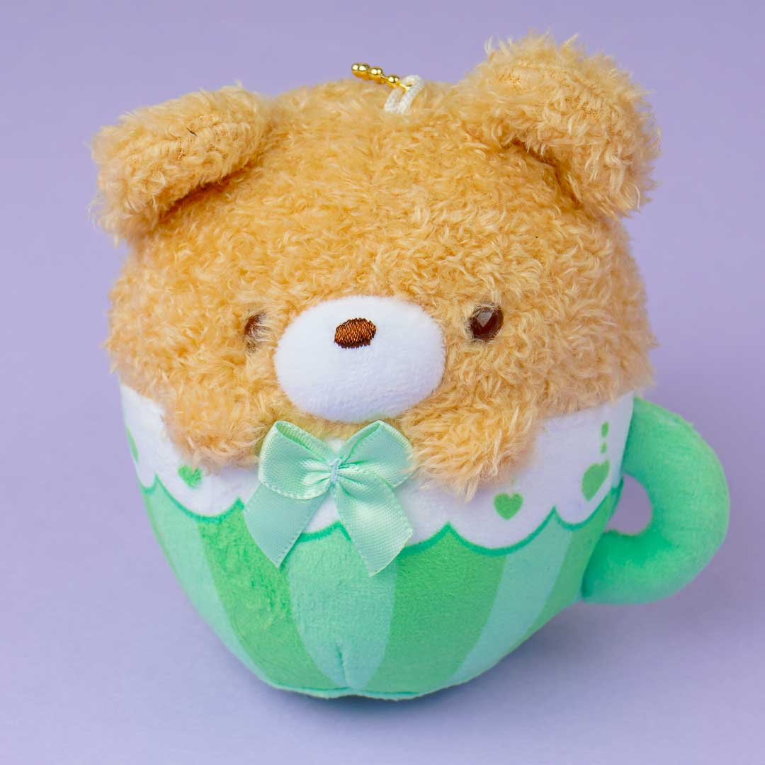 Tea Time Bear Round Tea Cup Plushie Charm - Mini