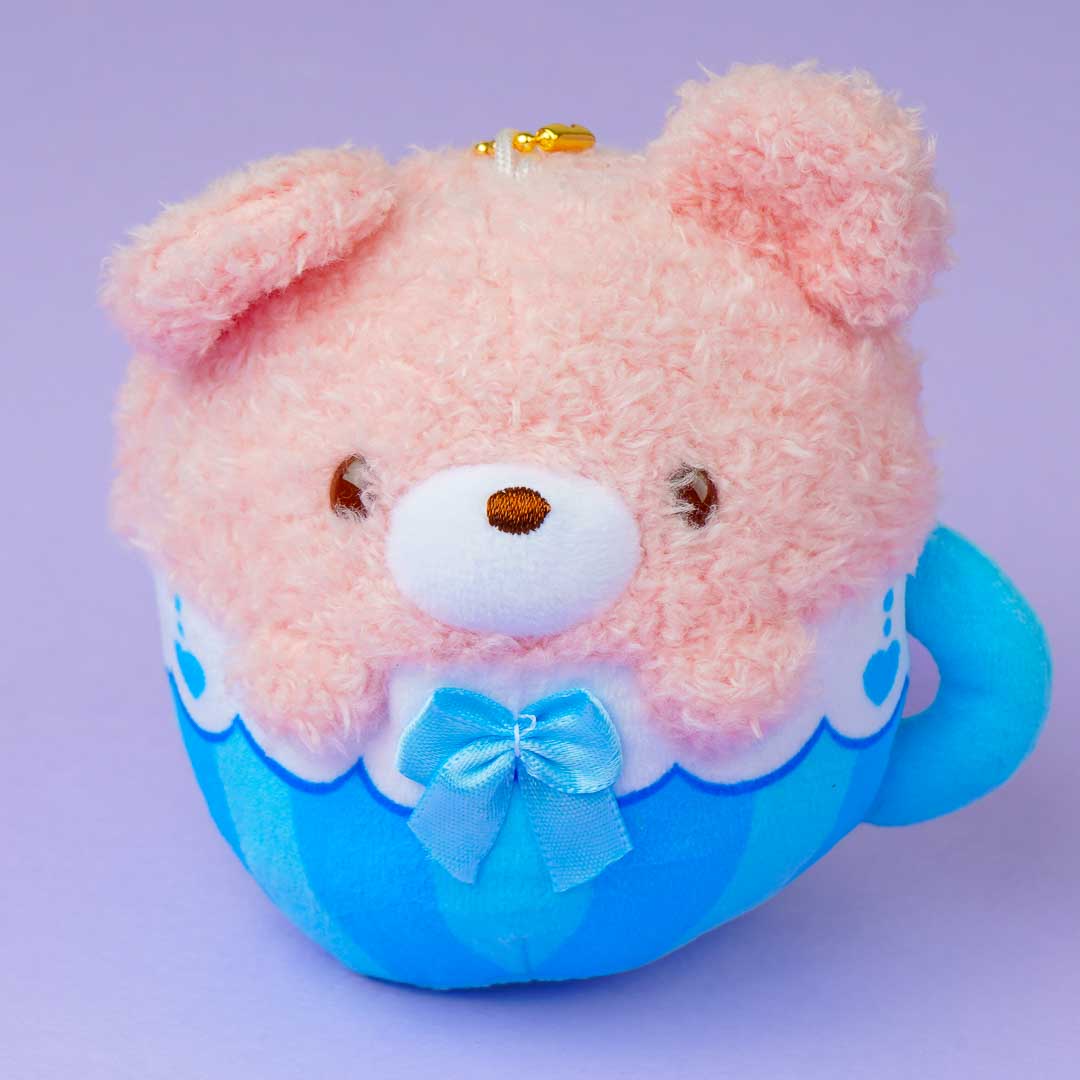 Tea Time Bear Round Tea Cup Plushie Charm - Mini