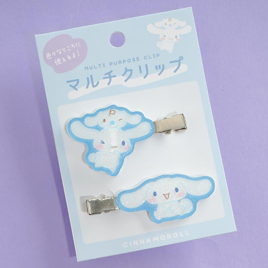 Cinnamoroll Glittery Multi Purpose Metal Clip Set