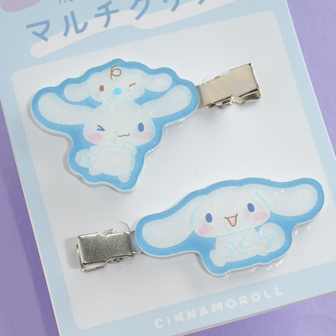 Cinnamoroll Glittery Multi Purpose Metal Clip Set