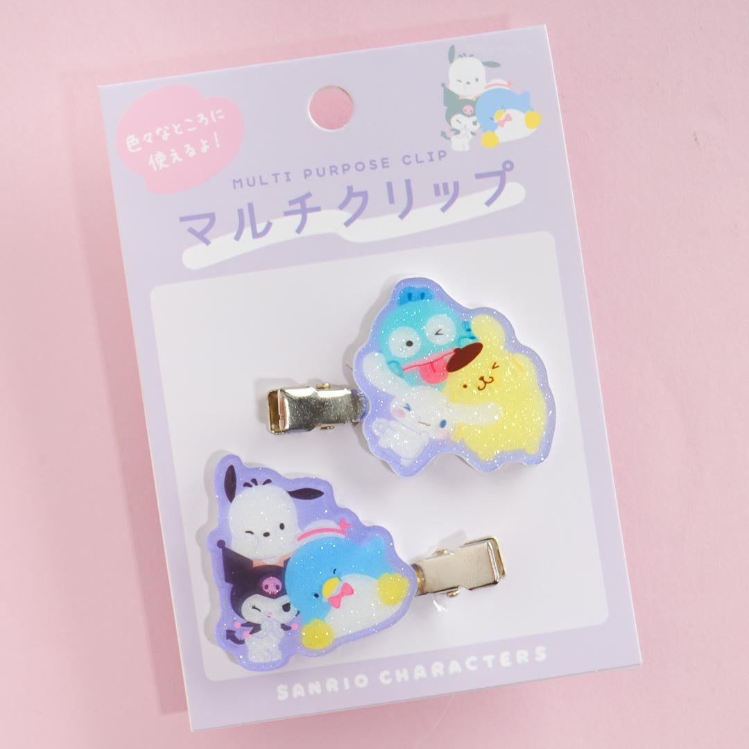 Sanrio Characters Glittery Multi Purpose Metal Clip Set