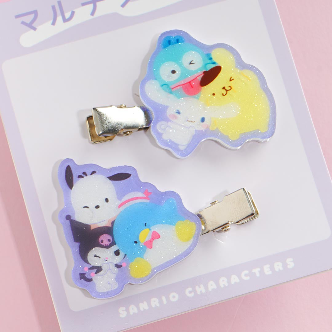Sanrio Characters Glittery Multi Purpose Metal Clip Set