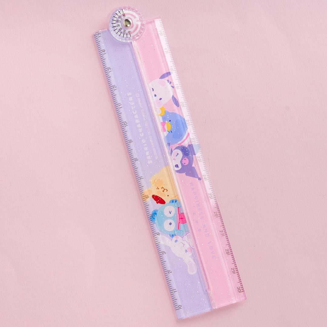 Sanrio Characters Folding Ruler With Protractor