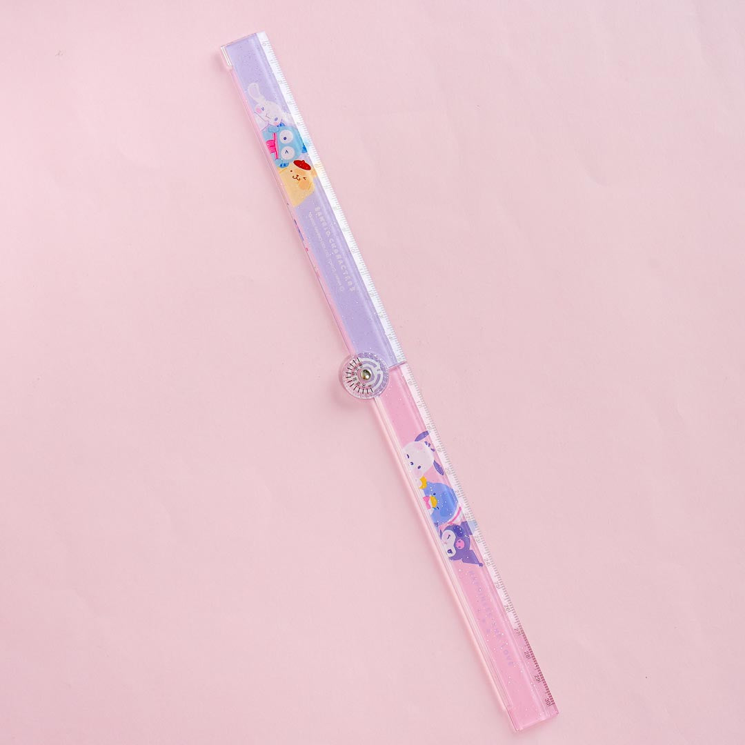Sanrio Characters Folding Ruler With Protractor