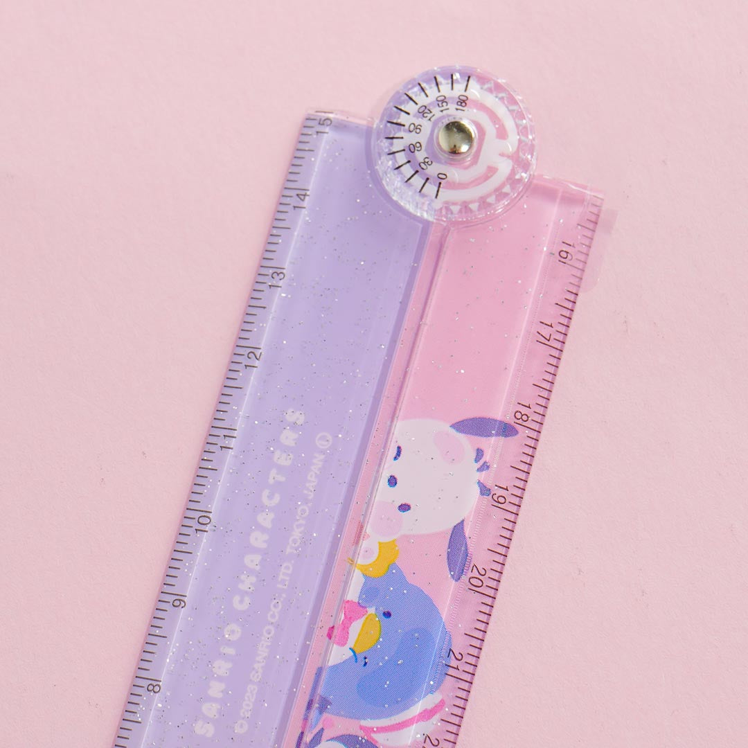 Sanrio Characters Folding Ruler With Protractor