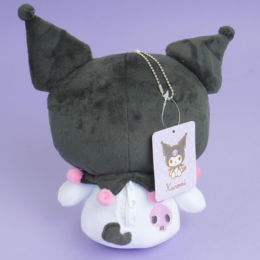 Kuromi Embroidered Plushie Pouch - Medium