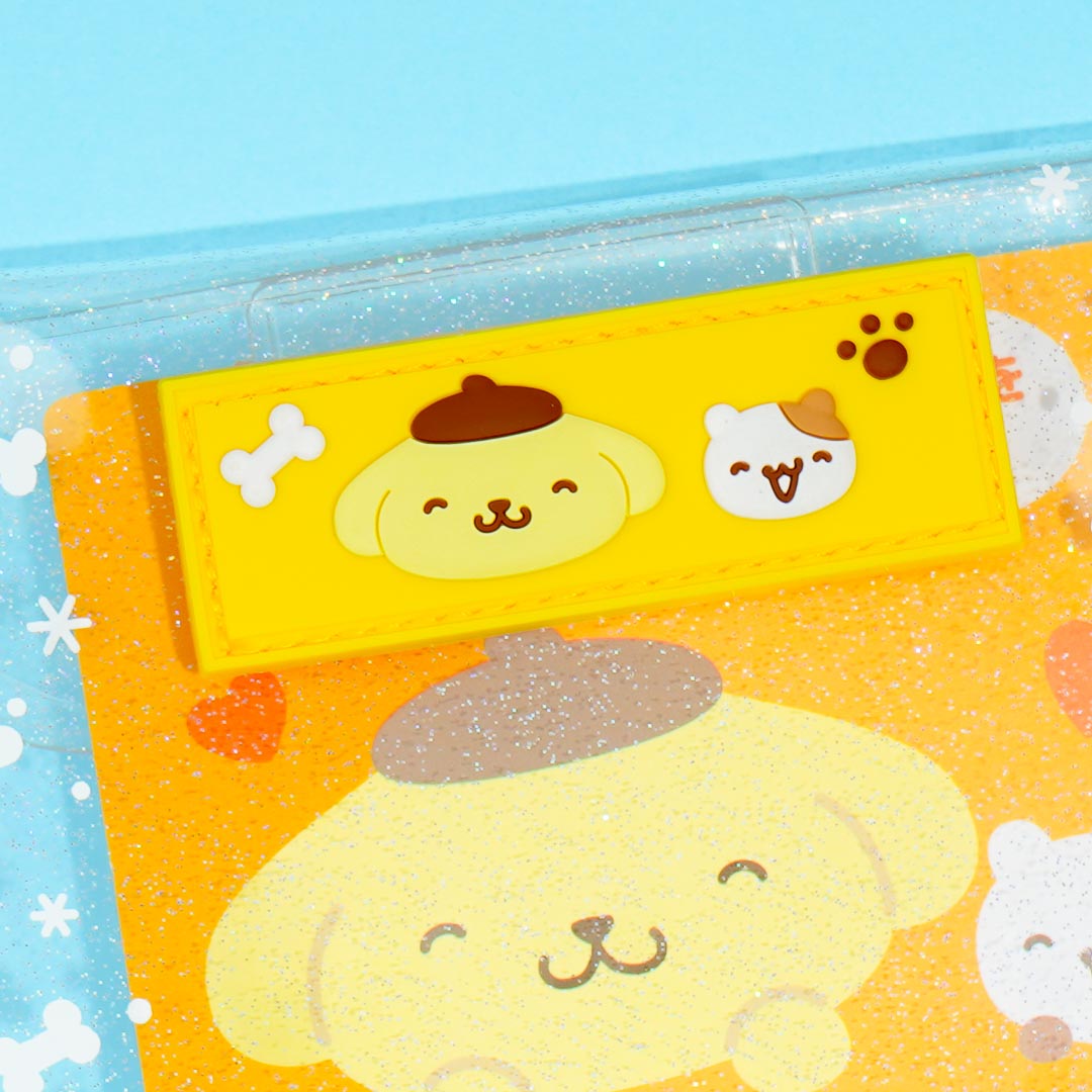 Pompompurin & Muffin Glittery Clear Pouch
