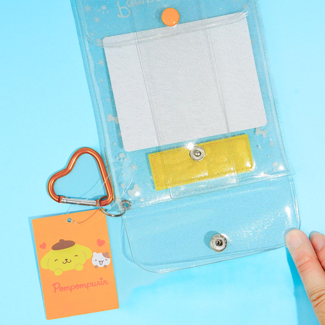 Pompompurin & Muffin Glittery Clear Pouch