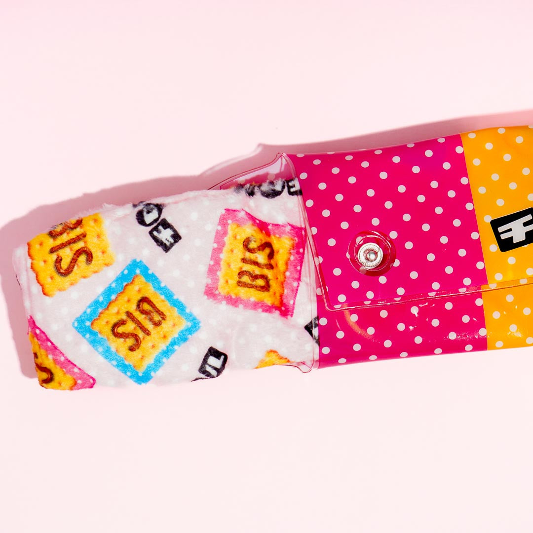 Tirol Bis Milk Choco Multi-Pouch & Hair Turban Set