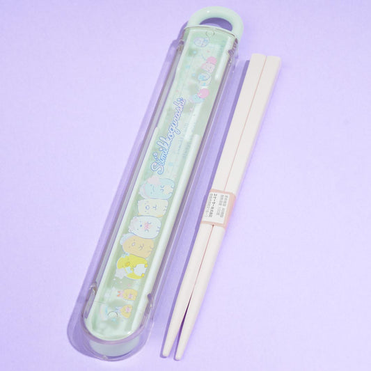 Sumikko Gurashi Line Up Antibacterial Chopsticks With Case