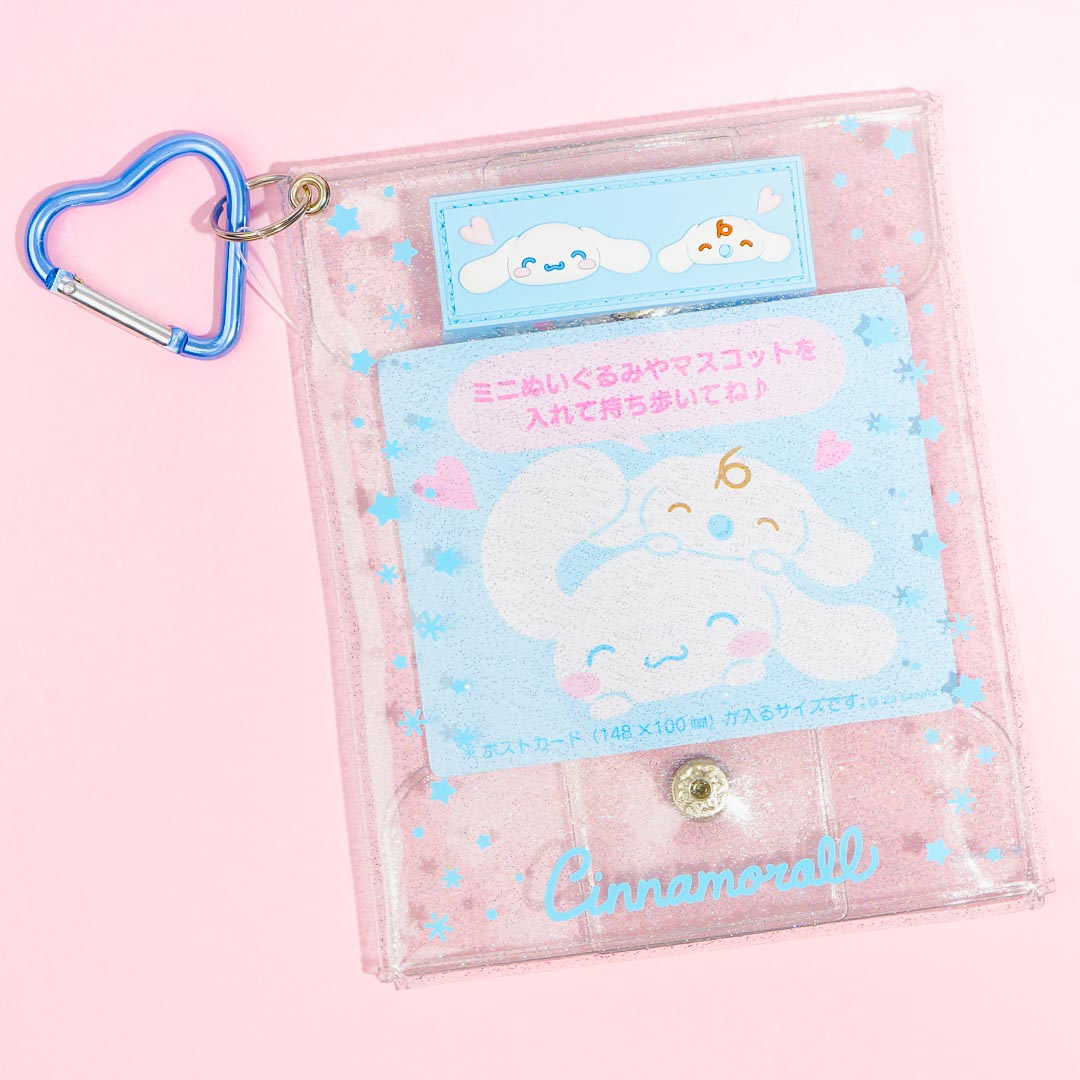 Cinnamoroll & Milk Glittery Clear Pouch
