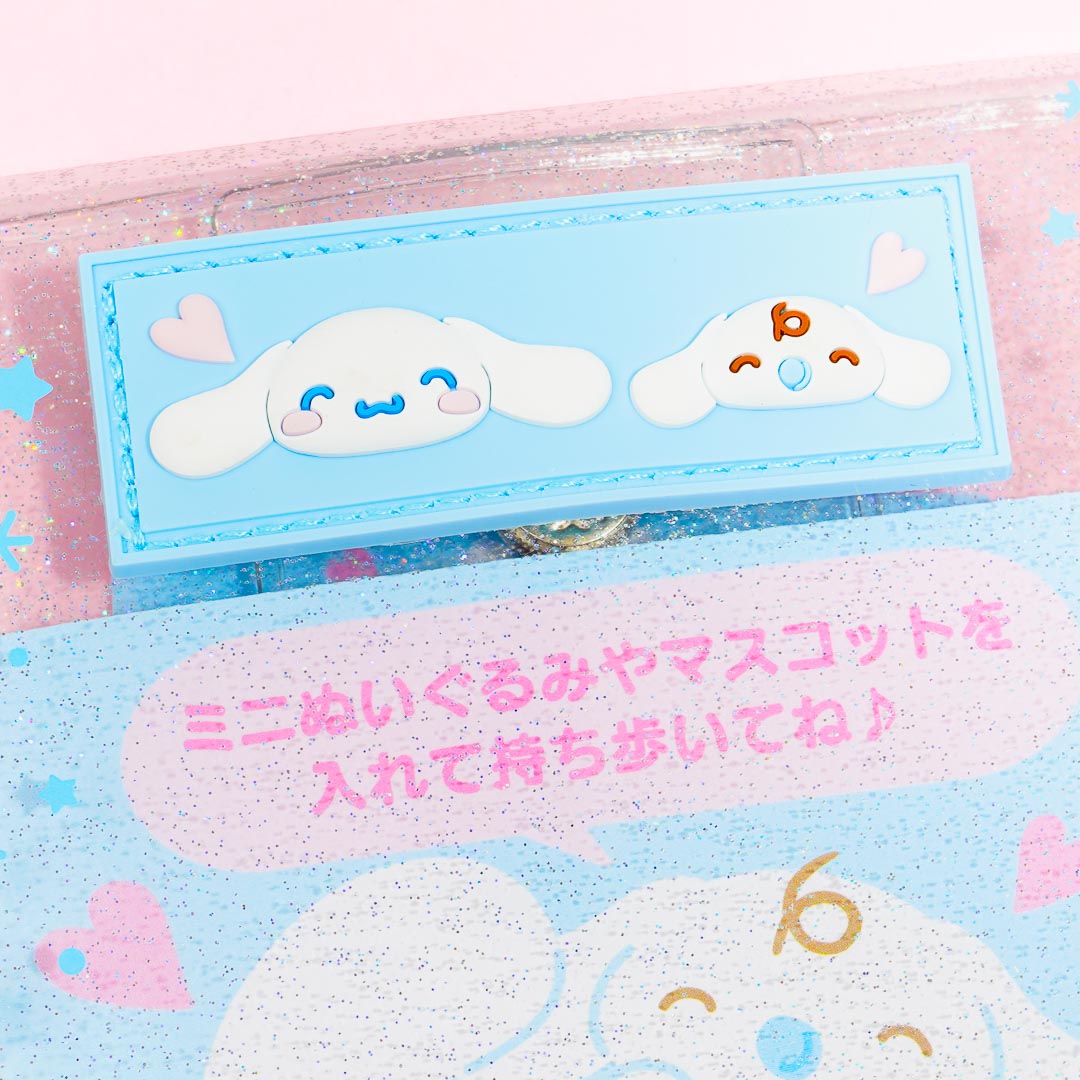 Cinnamoroll & Milk Glittery Clear Pouch