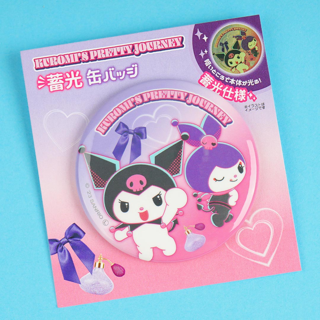 Kuromi's Pretty Journey Can Badge - Makeover Time