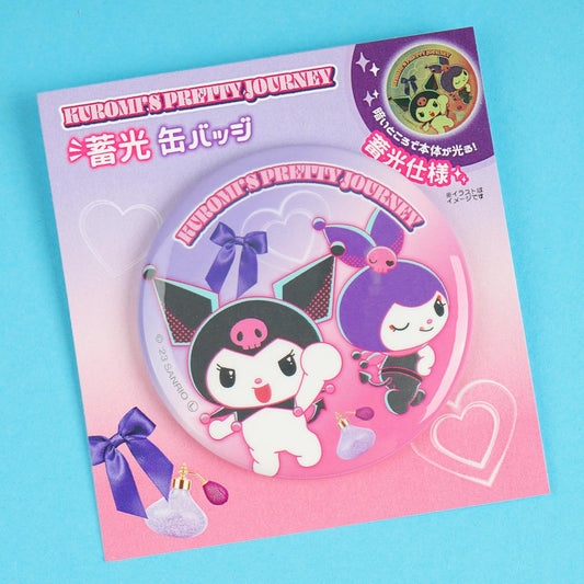 Kuromi's Pretty Journey Can Badge - Makeover Time