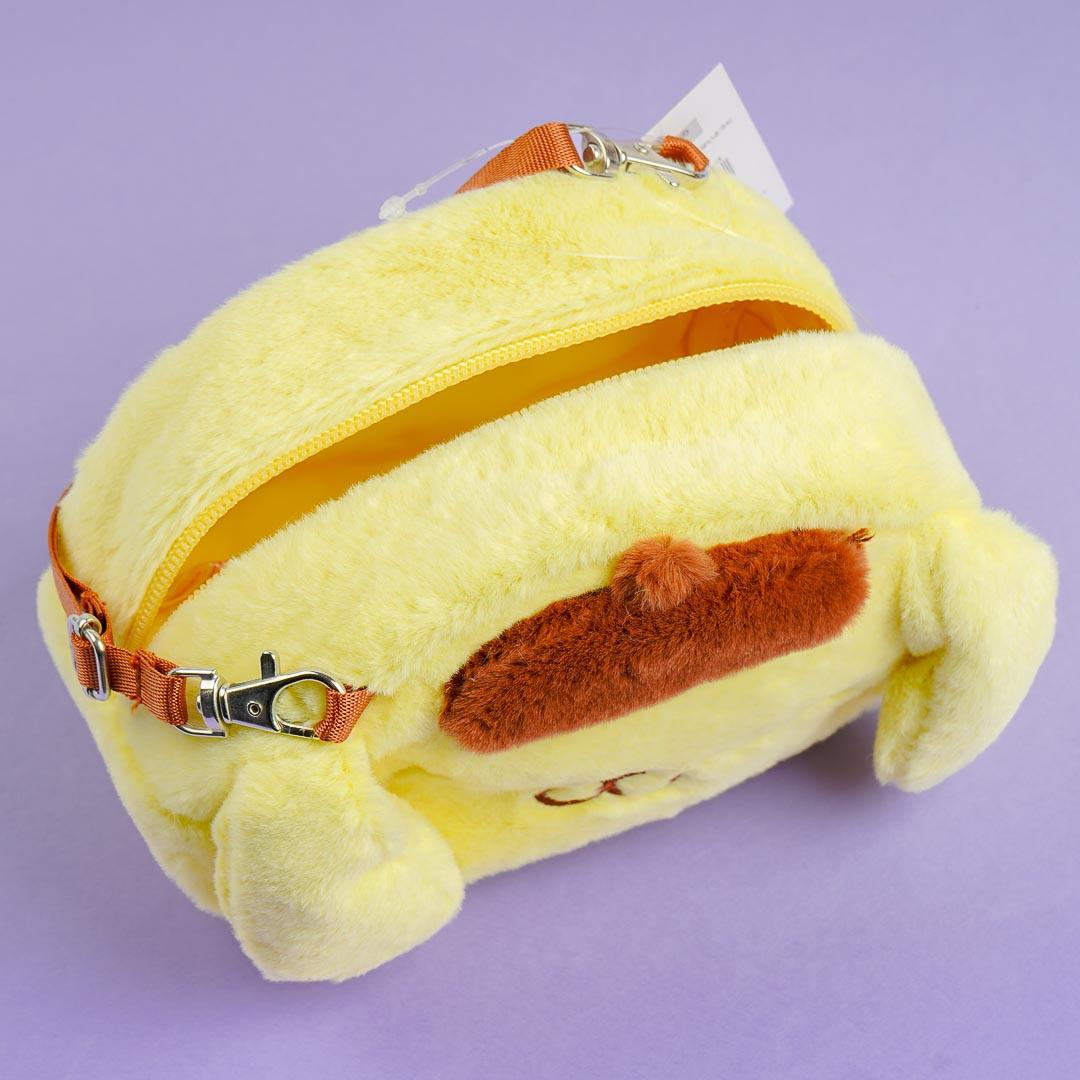 Pompompurin Fluffy Face Sling Bag