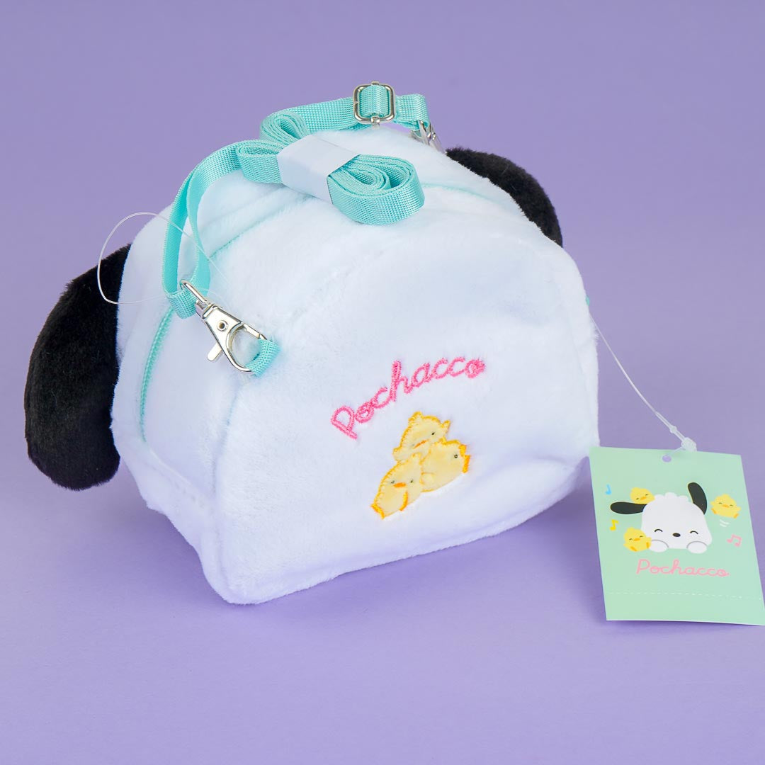 Pochacco Fluffy Face Sling Bag
