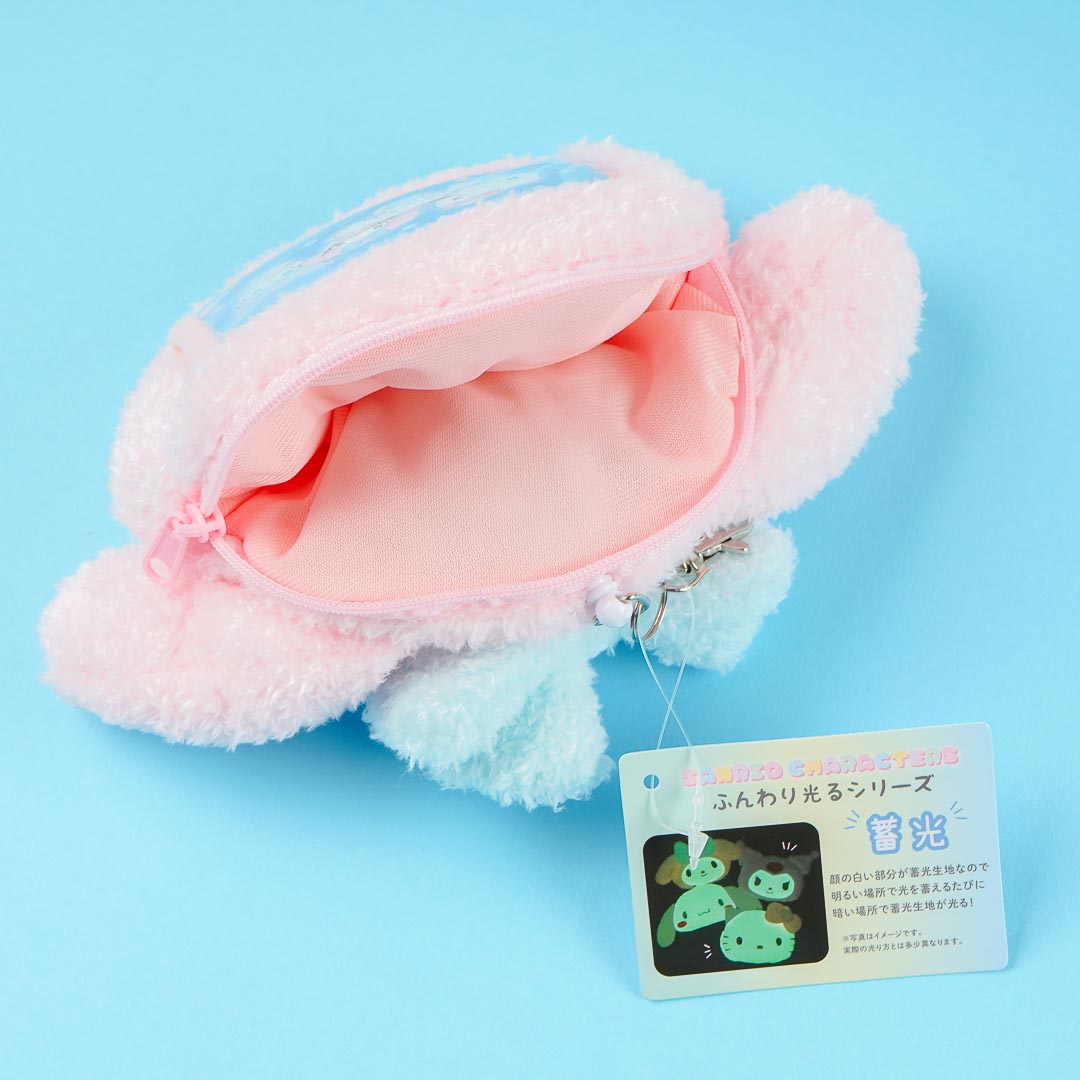My Melody Fluffy Luminous Face Pouch & Card Case