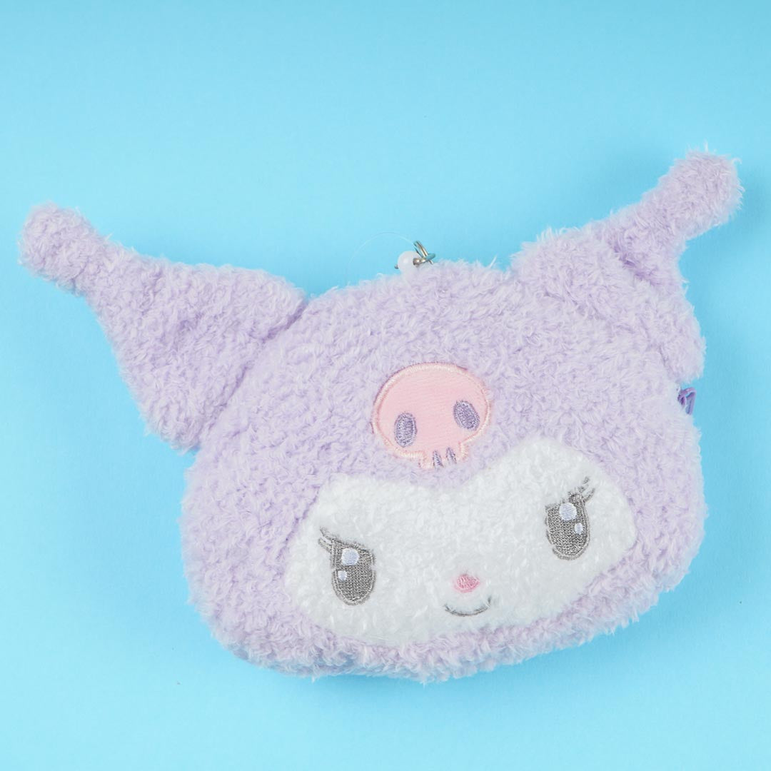 Kuromi Fluffy Luminous Face Pouch & Card Case