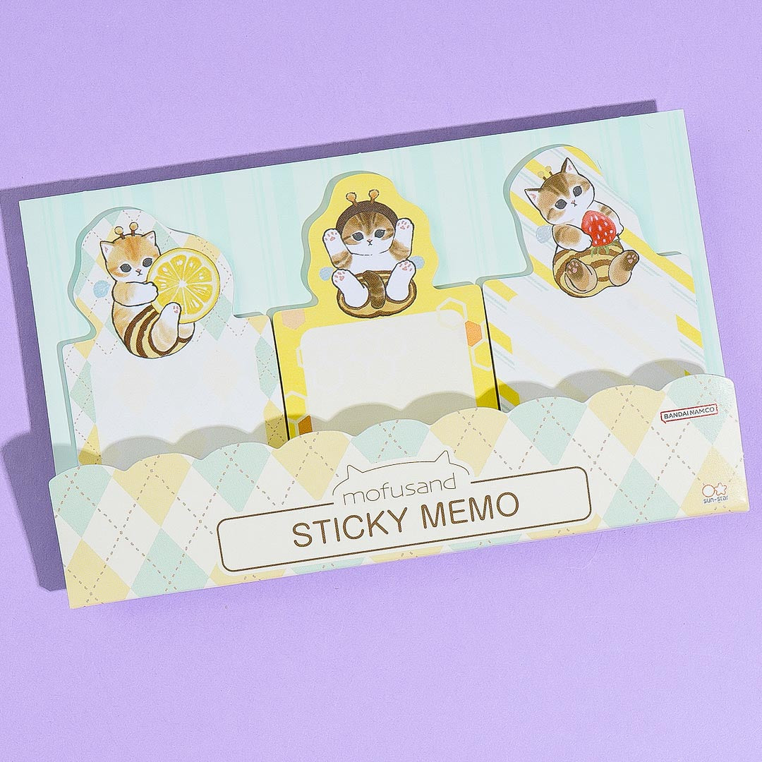 Mofusand Honey Bee Sticky Notes Set