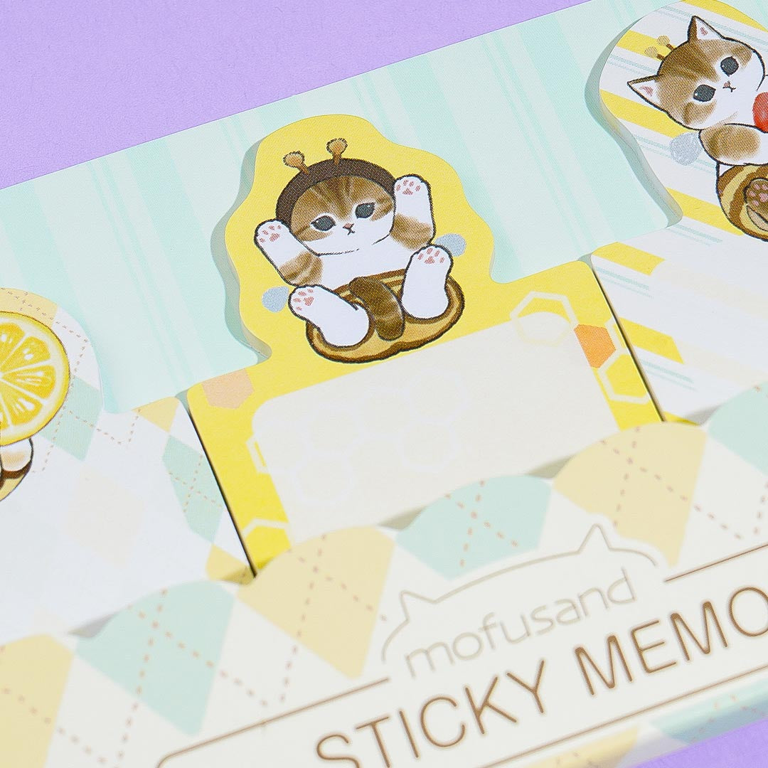 Mofusand Honey Bee Sticky Notes Set