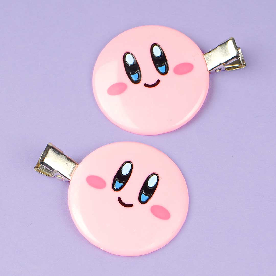 Kirby's Dream Land Hair Clip Set - 2 Pcs