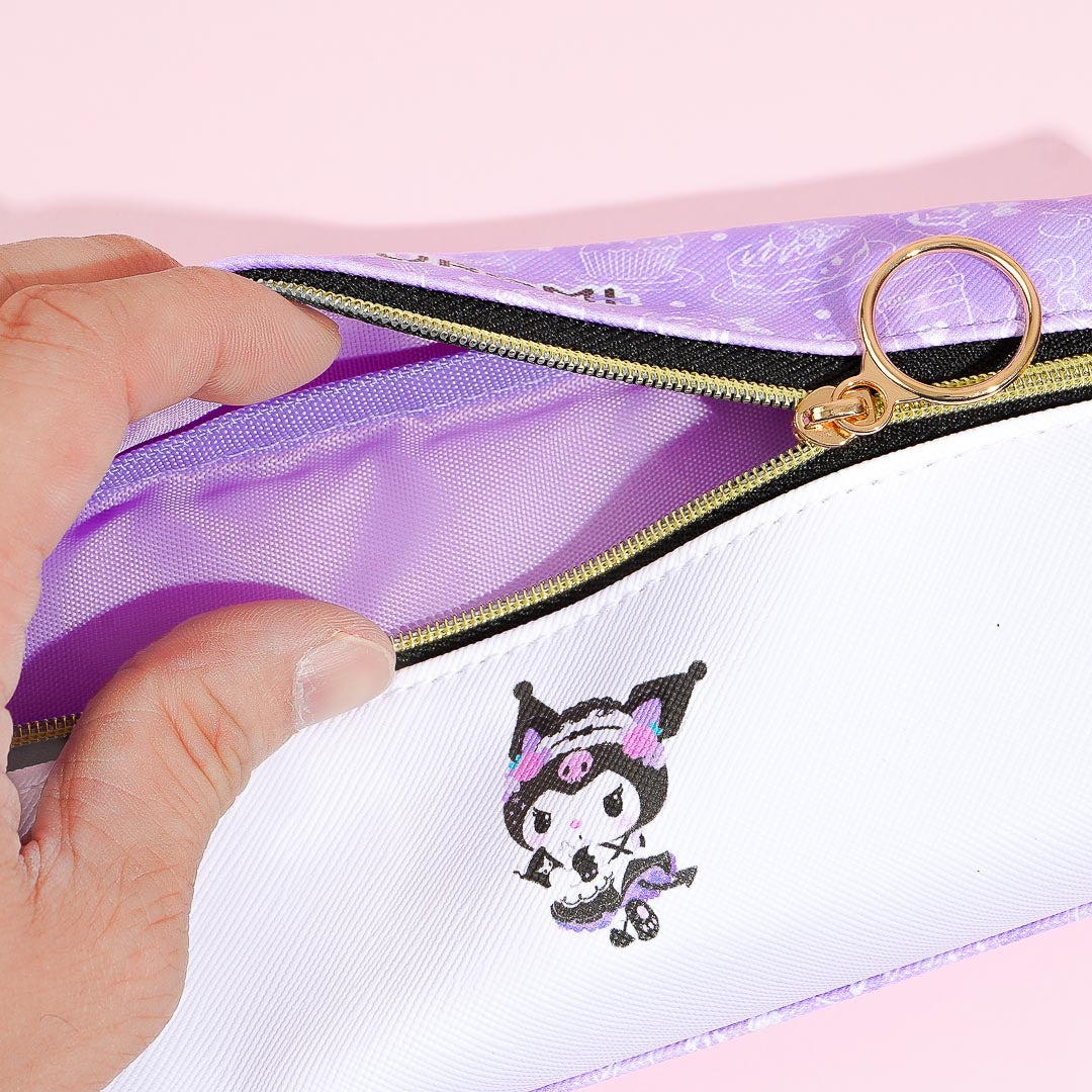Kuromi Lolita Cafe Double Pocket Pen Case