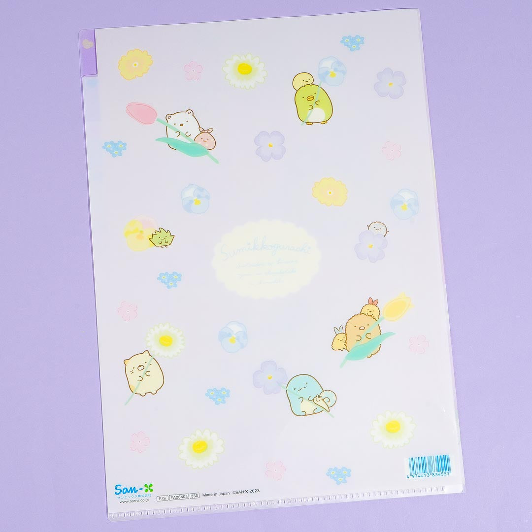 Sumikko Gurashi Fairy Flower Garden A4 Multi-Pocket File Folder