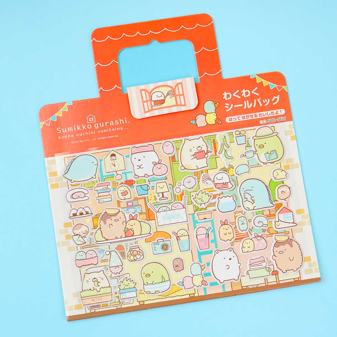Sumikko Gurashi Bag Case Puffy Play Sticker Set