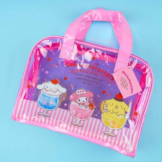 Sanrio Characters Cream Soda Clear Vinyl Boston Bag