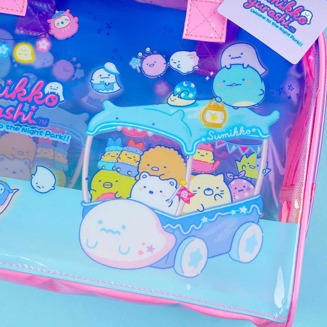 Sumikko Gurashi Night Park Clear Vinyl Boston Bag