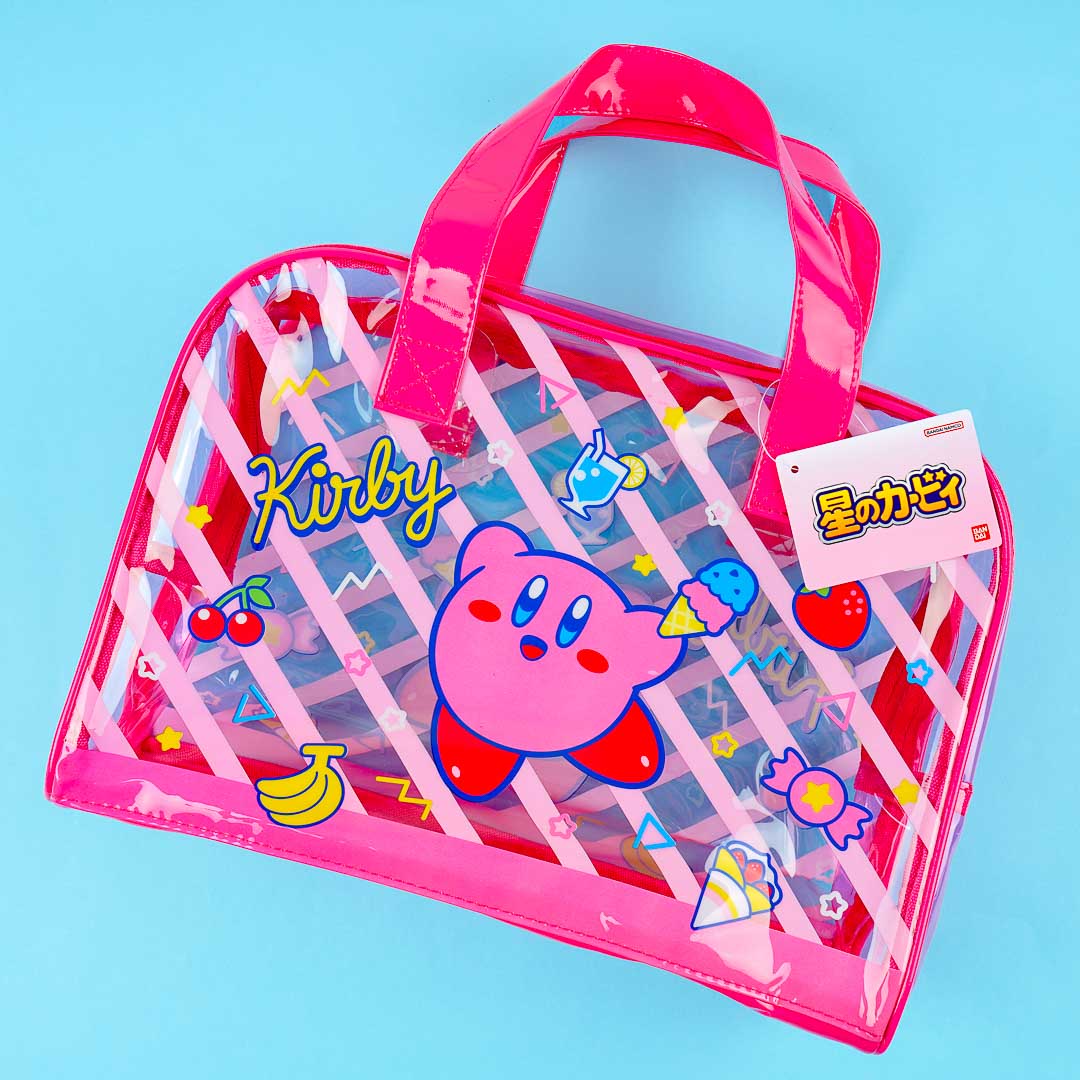 Kirby Sweets Clear Vinyl Boston Bag