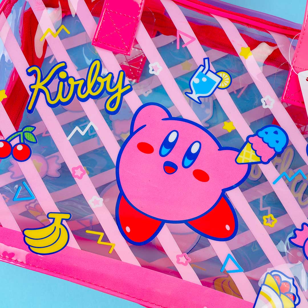 Kirby Sweets Clear Vinyl Boston Bag