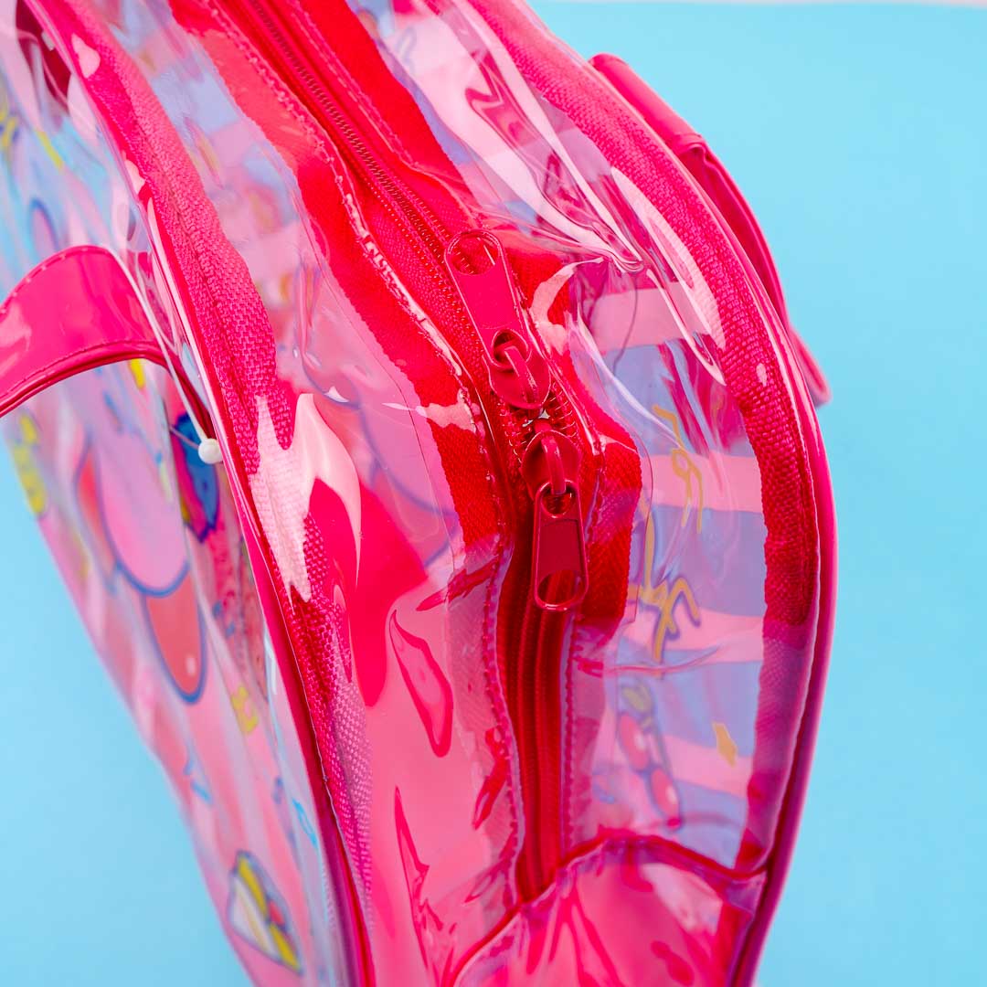 Kirby Sweets Clear Vinyl Boston Bag