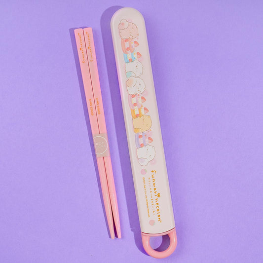 Funwari Necolon Macaron Love Chopsticks With Slide Case