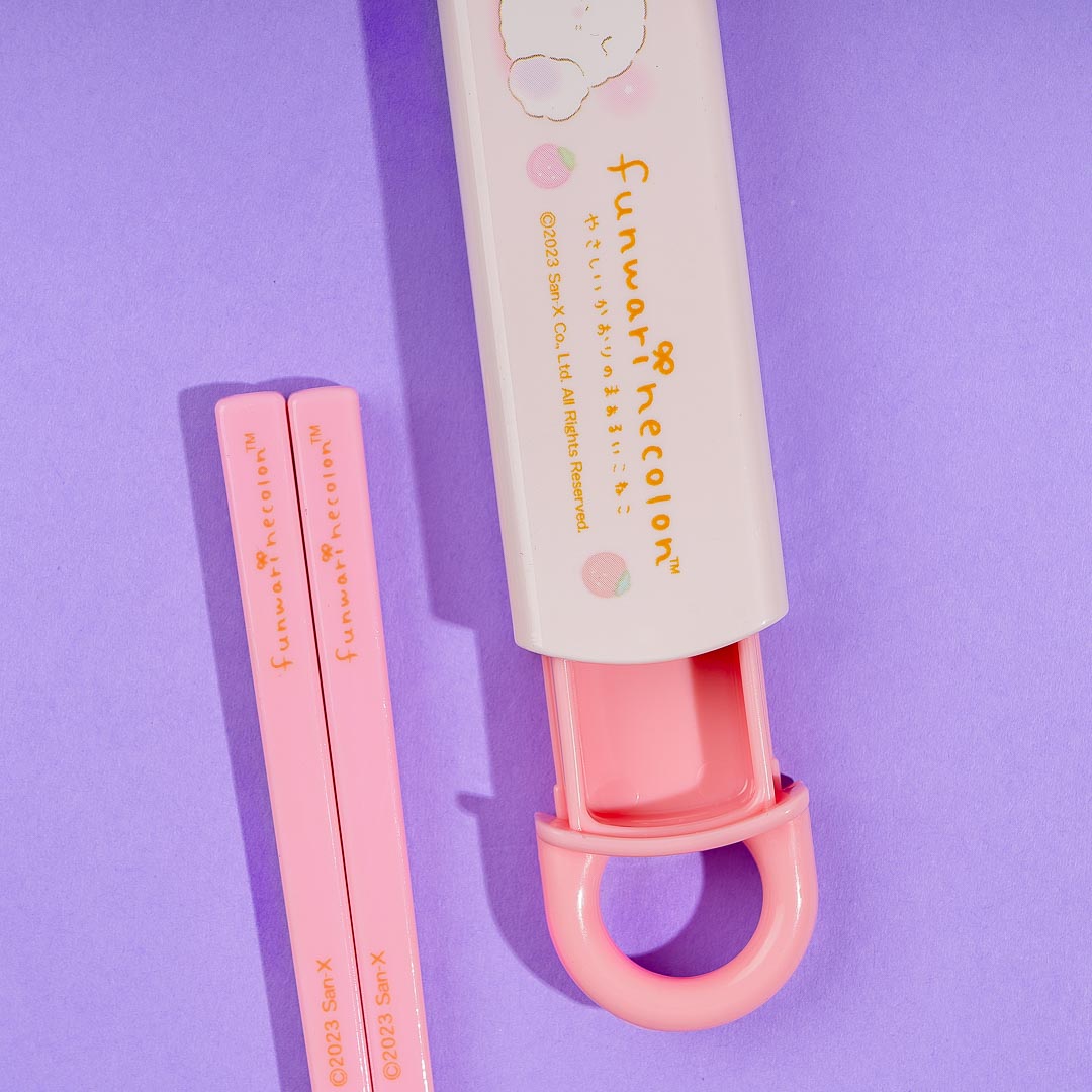 Funwari Necolon Macaron Love Chopsticks With Slide Case