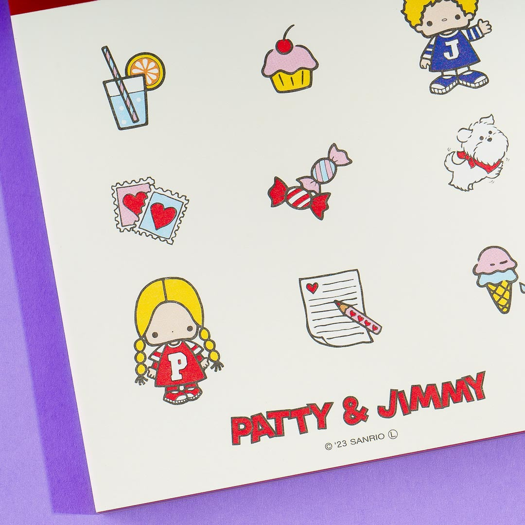 Patty & Jimmy Retro Sanrio Memo Pad