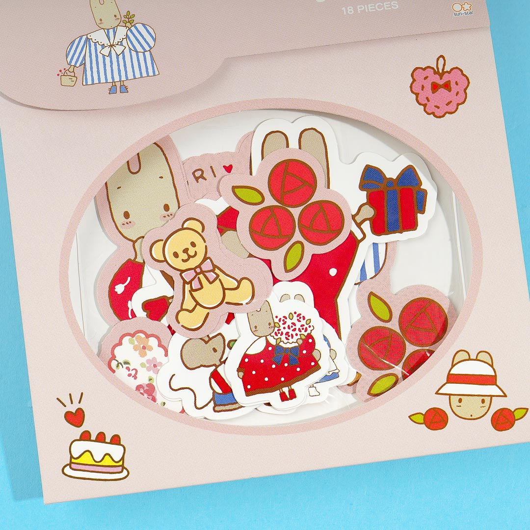 Marron Cream Retro Sticker Flakes